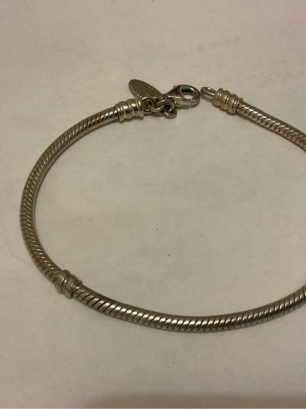 Sterling Silver Snake Chain Bracelet - Silver